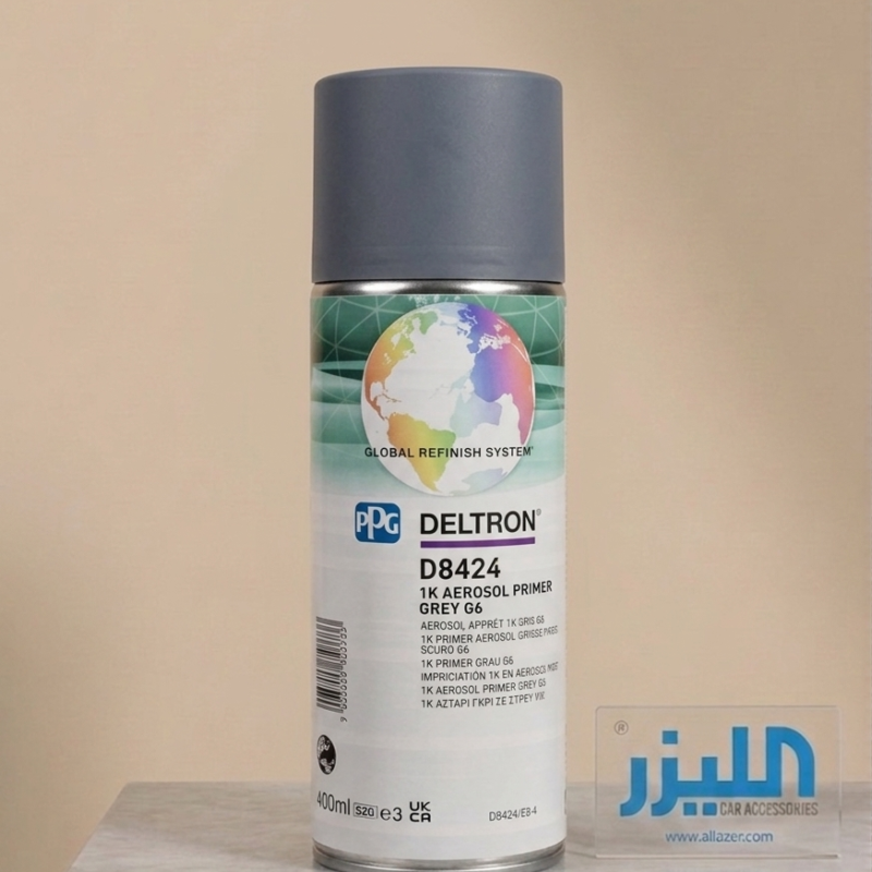 PPG DELTRON D8424 – بخاخ برايمر رمادي (1K Aerosol Primer)